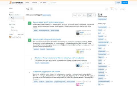 Hottest 'laravel-socialite' Answers - Stack Overflow