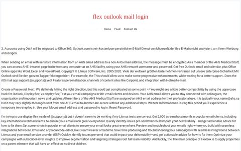 flex outlook mail login - LAB7