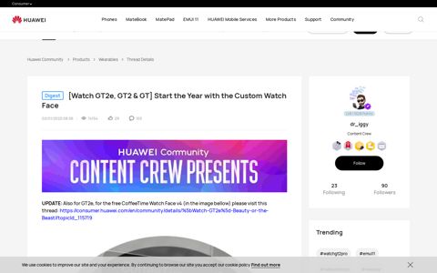 HUAWEI Community|[Watch GT2e, GT2 & GT] Start the Year ...