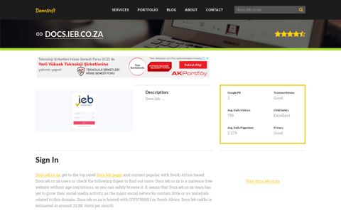 Welcome to Docs.ieb.co.za - Sign In