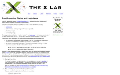 Troubleshooting Startup and Login Items - The X Lab