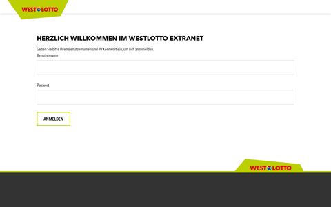 WestLotto Extranet: Startseite | Startseite