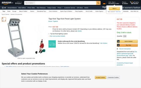 Tipp Kick Tipp Kick Flood Light System: Amazon.de: Spielzeug