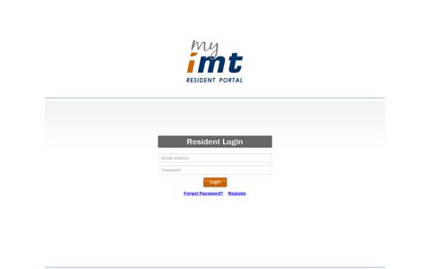 IMT : Login - IMT Residential