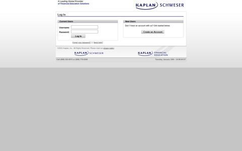 Schweser Online Program - Kaplan Schweser