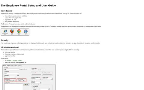 The Employee Portal Setup and User Guide - BASIC