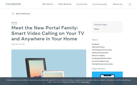 Meet the New Portal Family: Smart Video Calling on Your TV ...