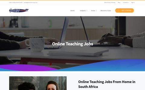 Online Teaching Jobs | Gutsy Tutoring South Africa