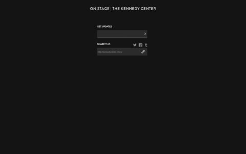 The Kennedy Center: On Stage