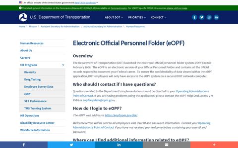 Electronic Official Personnel Folder (eOPF) | US Department ...