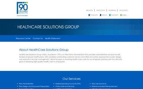 Healthcare Solutions Group - 90 Degree Benefits