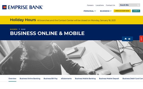 Online & Mobile | Emprise Bank
