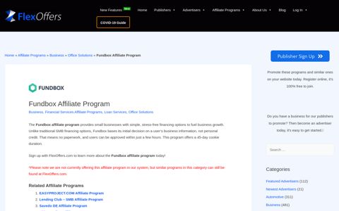 Fundbox Affiliate Program | FlexOffers.com Affiliate Programs