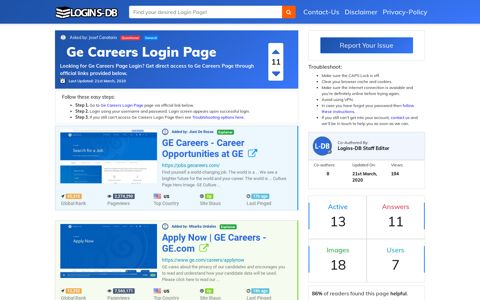 Ge Careers Login Page - Logins-DB