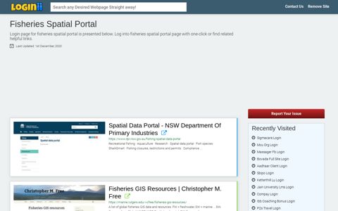 Fisheries Spatial Portal - Loginii.com