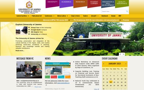 Welcome to Jammu University | Jammu University
