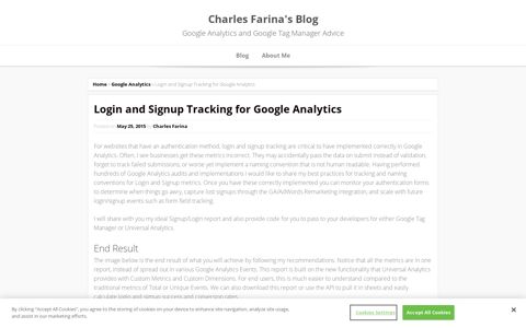 Login and Signup Tracking for Google Analytics - Charles ...