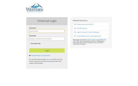 Universal Login - CAS – Central Authentication Service