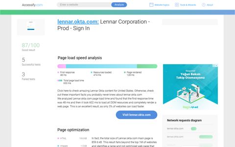 Access lennar.okta.com. Lennar Corporation - Prod - Sign In