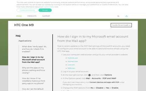 How do I sign in to my Microsoft email account from ... - HTC.com