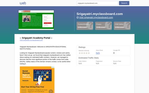 Everything on srigayatri.myclassboard.com. :: Srigayatri ...