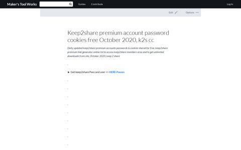 Keep2share premium account password cookies free October ...