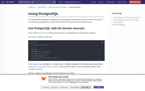 Using PostgreSQL | GitLab