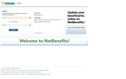 NetBenefits Login Page - Ernst & Young