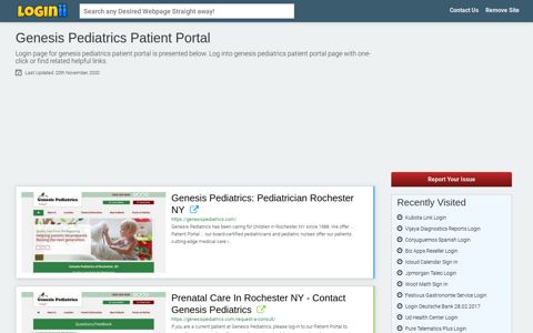 Genesis Pediatrics Patient Portal - Loginii.com