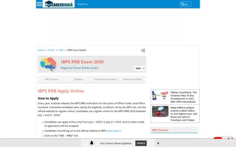 IBPS RRB Online Registration 2020, How to Apply ...
