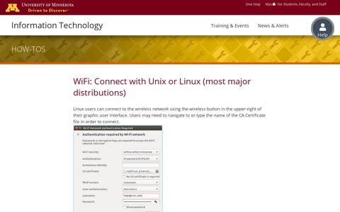 WiFi: Connect with Unix or Linux (most major distributions) | IT ...