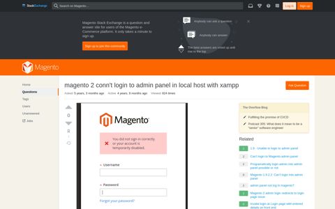 magento 2 conn't login to admin panel in local host with xampp