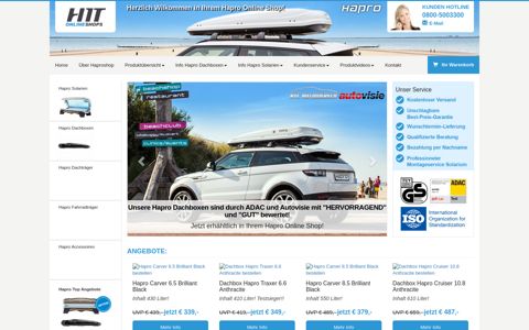 Hapro Dachbox und Solarium online kaufen - Haproshop.de