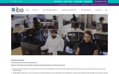 Customer Service | IBA