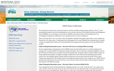 EMS Data Collection - DPHHS - Montana.gov