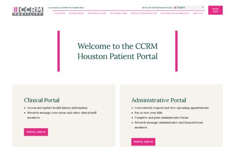 CCRM Houston TX Patient Portal | CCRM Fertility Clinic