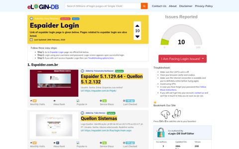 Espaider Login - A database full of login pages from all over ...