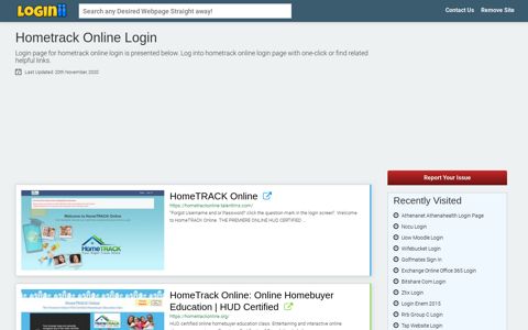 Hometrack Online Login