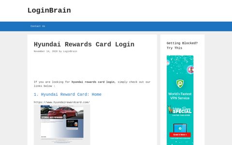 hyundai rewards card login - LoginBrain