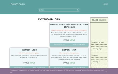 enstroga uk login - General Information about Login - Logines UK