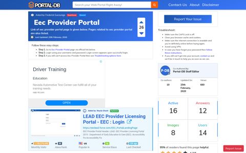 Eec Provider Portal