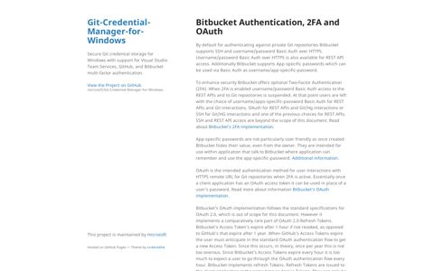 Bitbucket Authentication, 2FA and OAuth | Git-Credential ...
