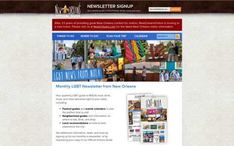 Monthly LGBT Newsletter from New Orleans - Visit New Orleans