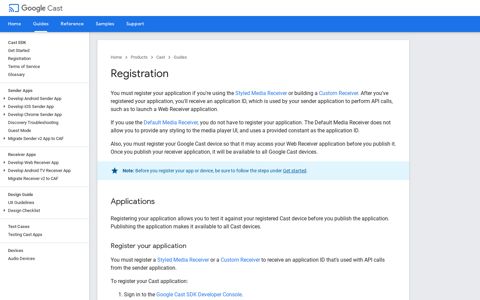 Registration | Cast | Google Developers