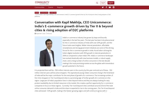 Conversation with Kapil Makhija, CEO Unicommerce: India's E ...