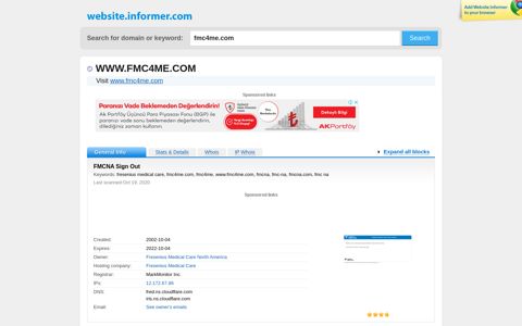 fmc4me.com at WI. FMCNA Sign Out - Website Informer
