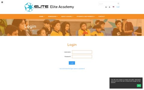 Login | Elite International Academy