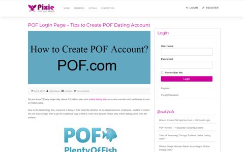 Create POF Account, POF Login, PlentyOfFish Dating Site ...
