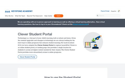 Clever Student Portal | Belleville MI | Keystone Academy