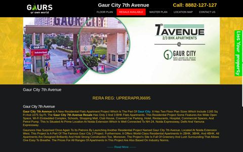 Gaur City 7th Avenue | 2/3 BHK Flats | Resale Price | Greater ...